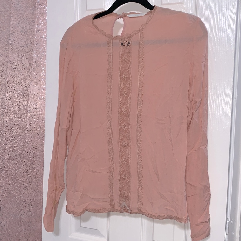 Coral blouse